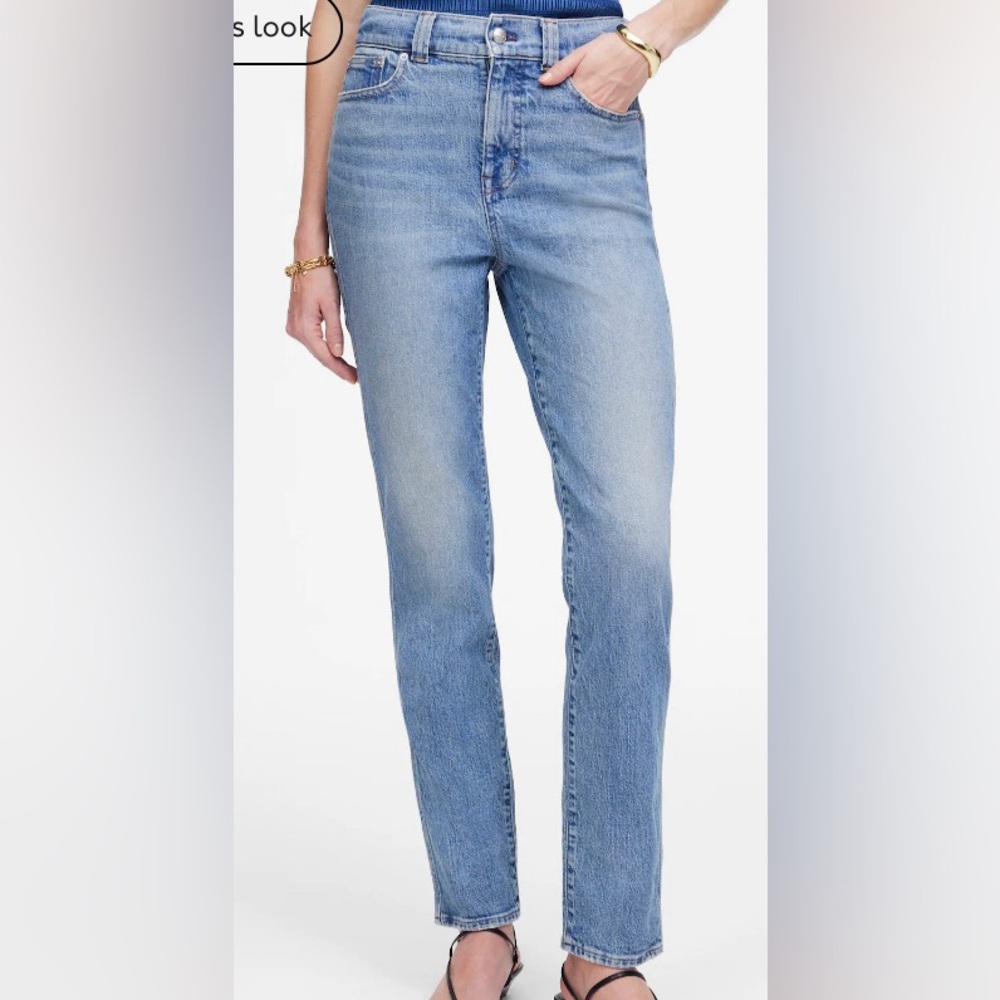 Madewell Perfect Vintage Relaxed Fit High-Rise Mom Jeans | Medium Wash | Size 30
